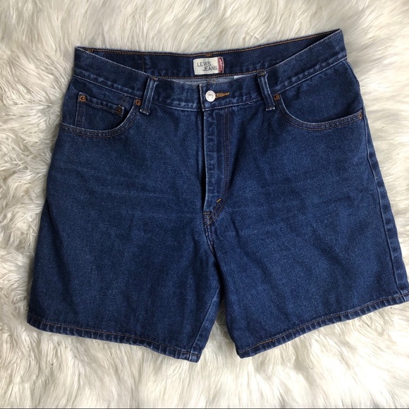 Vintage Levi’s High Waisted Denim Shorts size 14 - Picture 1 of 5
